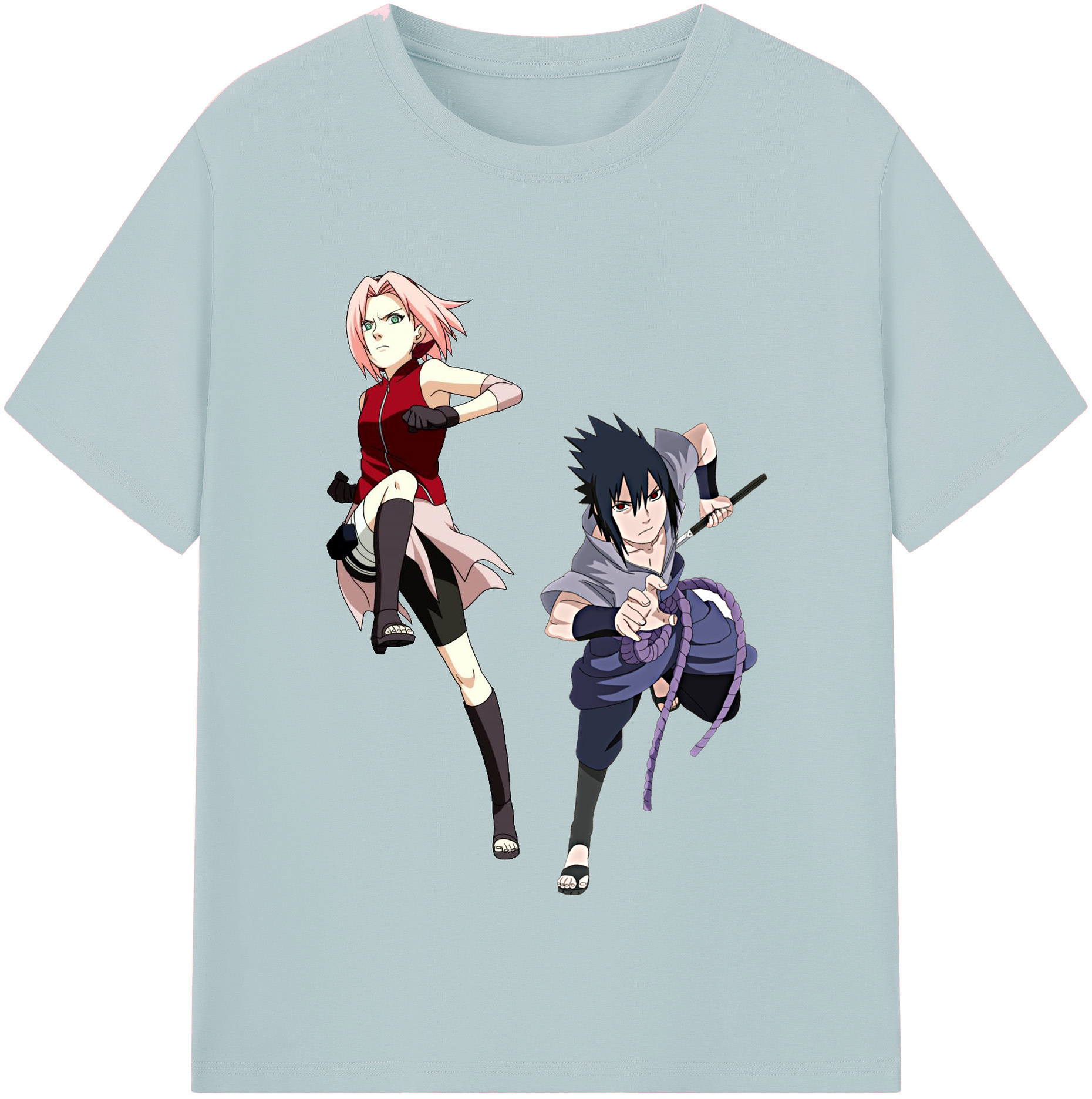 （画像用） NARUTO -ナルト- 春野サクラ Haruno Sakura 綿100％半袖Tシャツ（フロントプリント）